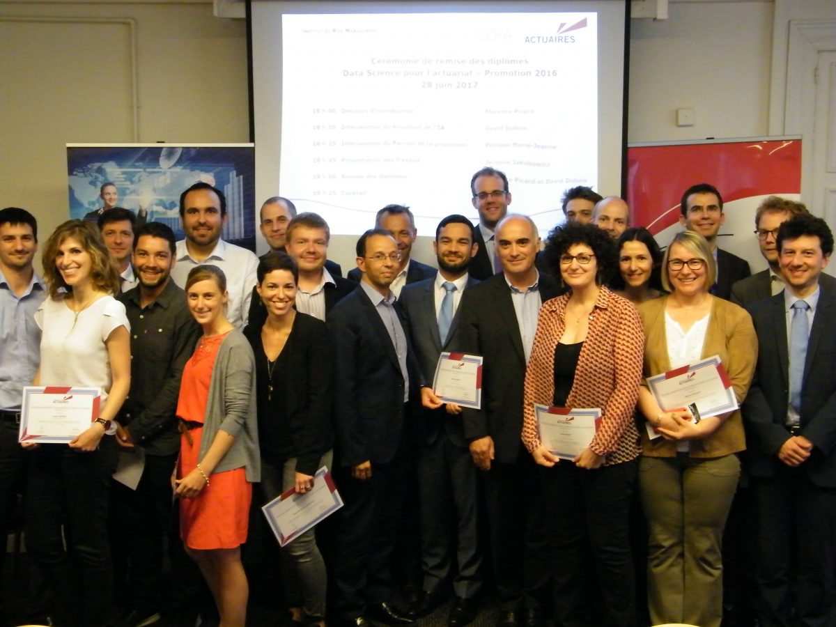 Remise des diplômes en Data Science à l’institut des actuaires